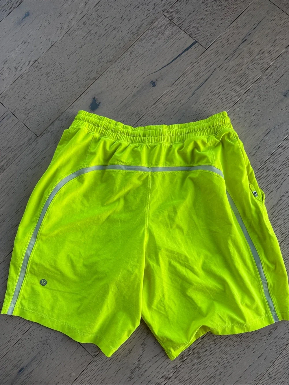 lululemon athletica Men's Neon Yellow Athletic Shorts